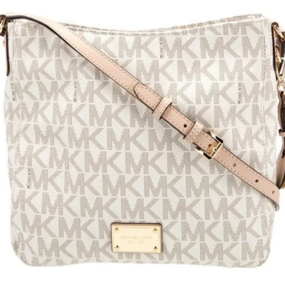 Michael Kors Cream Logo Crossbody Bag